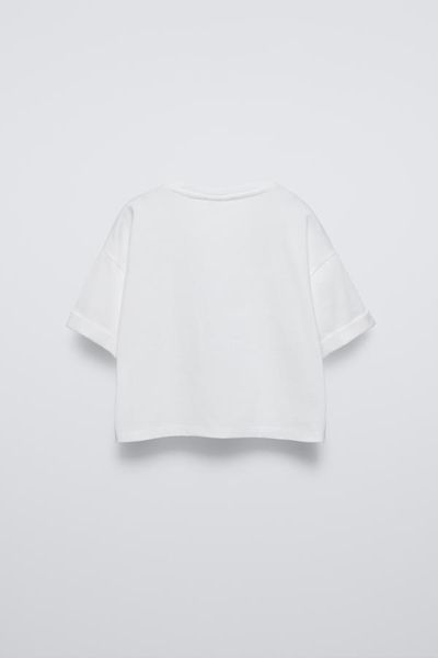 Футболка Zara пд11156 біла 2200000363121 фото