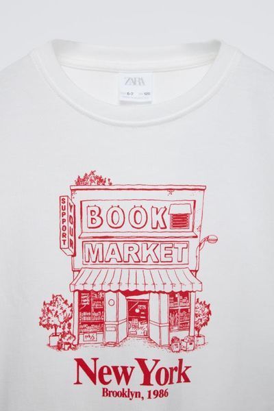 Футболка Zara пд11156 біла 2200000363121 фото