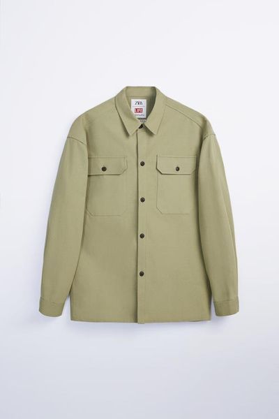 Сорочка ZARA пх4329 хакі 2200000036575 фото