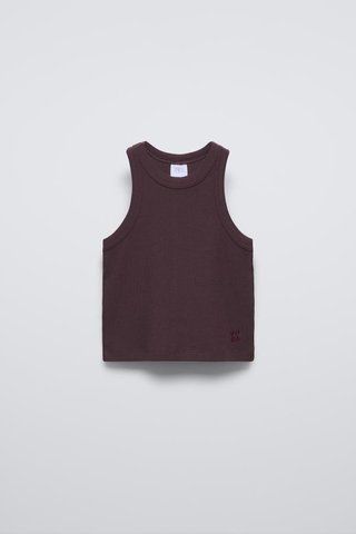 Топ Zara пд10935 коричневий 2200000352460 фото