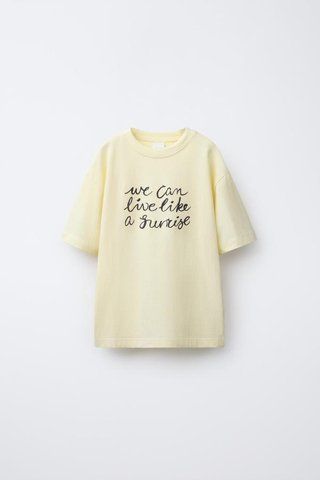 Футболка Zara пд11768 жовта 2200000389848 фото