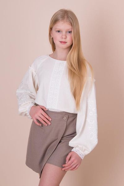 Вишиванка Mevis пд11927 біла 2200000397737 фото