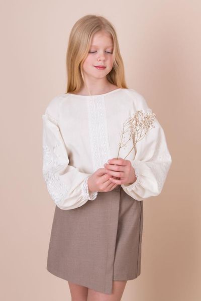 Вишиванка Mevis пд11927 біла 2200000397737 фото
