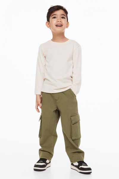 Брюки H&M х8920 хакі 2200000267597 фото