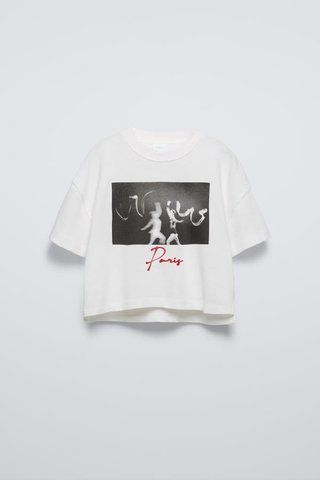 Футболка Zara пд10938 біла 2200000352590 фото