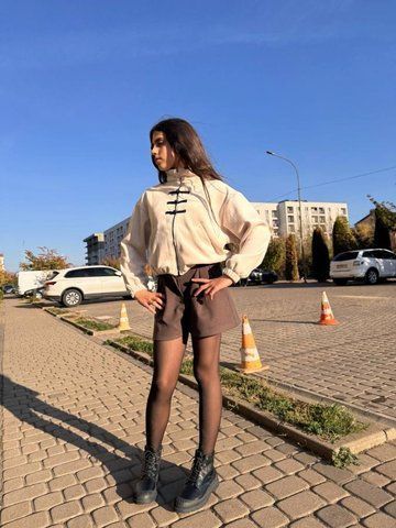 Велюрова кофта Madlen пд12375 бежева 2200000417558 фото