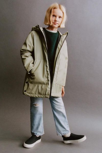 Куртка водонепроникна Zara пд8333 оливкова 2200000240736 фото