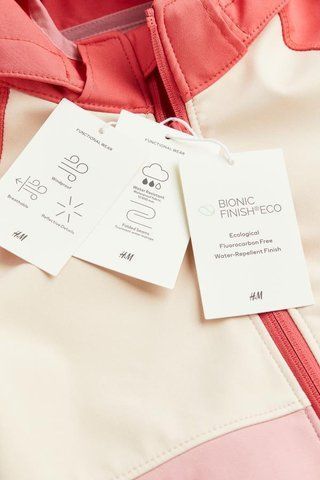 Куртка водонепроникна H&M д8230 рожева 2200000236418 фото