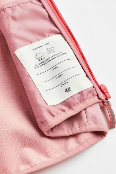 Куртка водонепроникна H&M д8230 рожева 2200000236418 фото
