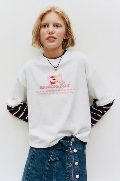 Футболка Zara пд11765 біла 2200000389695 фото