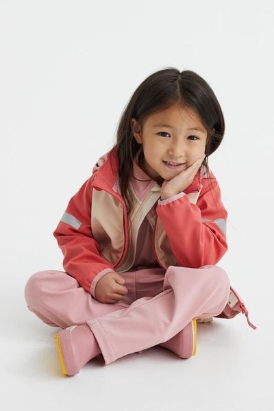 Куртка водонепроникна H&M д8230 рожева 2200000236418 фото