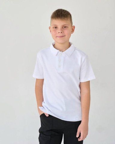 Поло BossKids пх11301 біле 2200000369888 фото