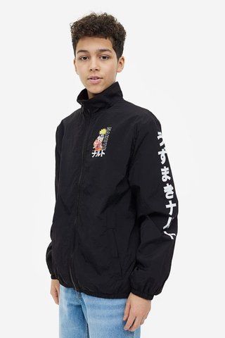 Куртка-вітровка H&M пх8959 чорна 2200000269546 фото