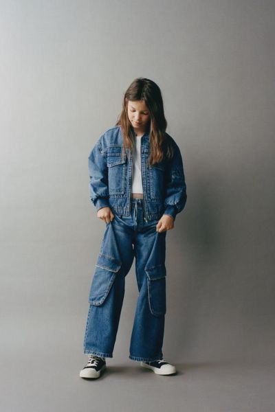 Джинсова куртка Zara пд9850 синя 2200000306227 фото