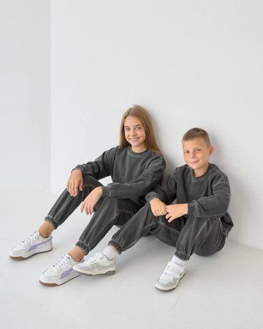 Спортивний костюм BossKids хд10553 сірий 2200000336323 фото