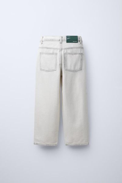 Джинси Zara пх10946 білі з сірим 2200000352880 фото
