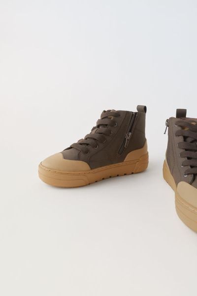 Високі черевики Zara пх9807 коричневі 2200000304032 фото