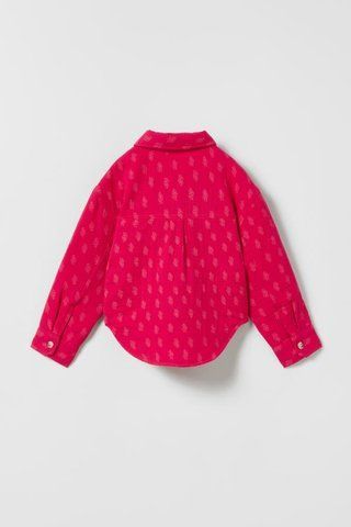 Куртка сорочка ZARA пд8402 малинова 2200000243348 фото