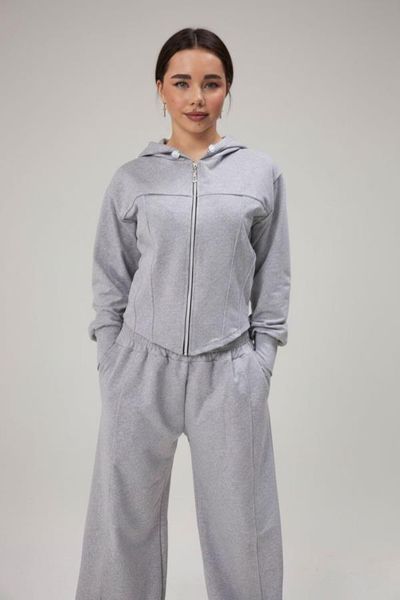 Спортивний костюм KristyStyle пд11798 сірий 2200000391483 фото