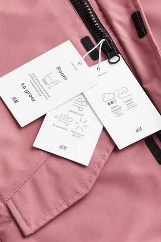 Куртка водонепроникна H&M д9907 рожева 2200000308542 фото