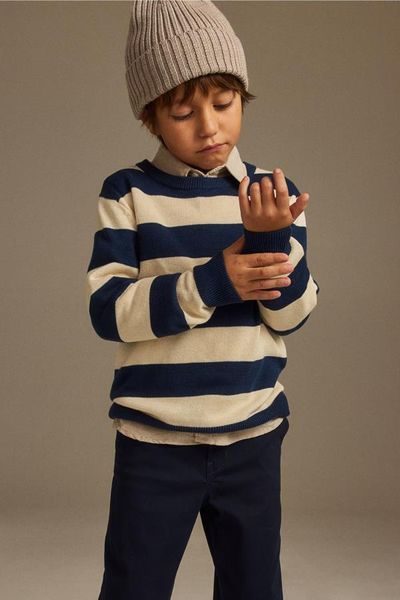 Брюки чінос H&M х9999 сині 2200000311122 фото