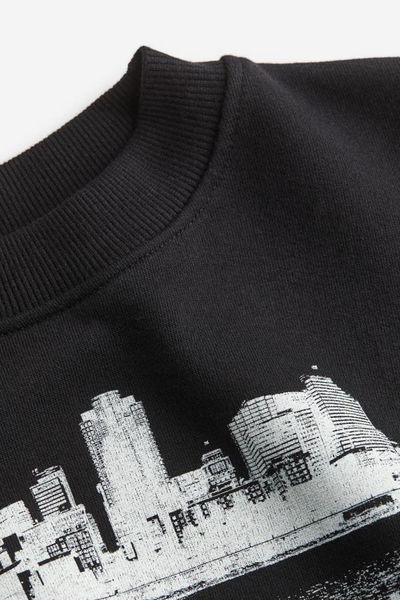 Світшот H&M пд9796 чорний 2200000305527 фото