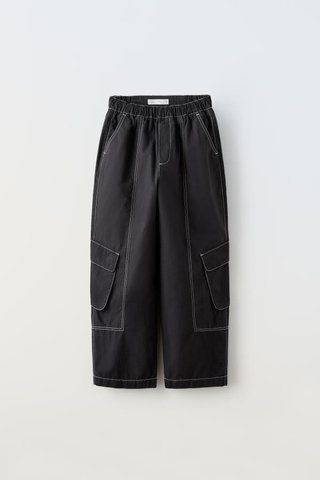 Брюки Zara пд10469 чорні РОЗПРОДАЖ 2200000333049 фото