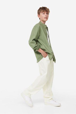 Брюки H&M пх9797 білі 2200000303660 фото
