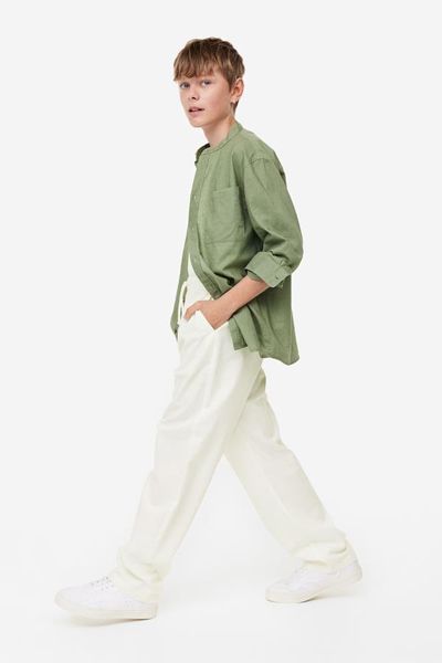 Брюки H&M пх9797 білі 2200000303660 фото