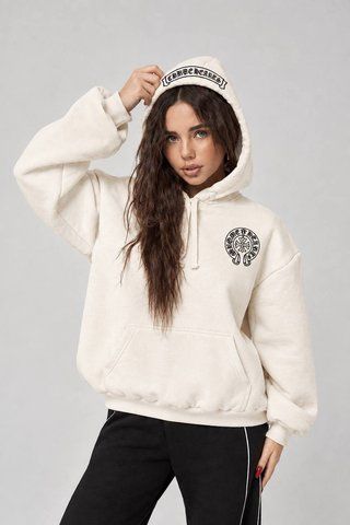 Утеплене худі KristyStyle пд12343 молочне 2200000415936 фото