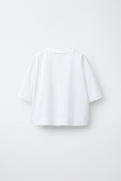 Футболка Zara пд11772 біла 2200000389978 фото
