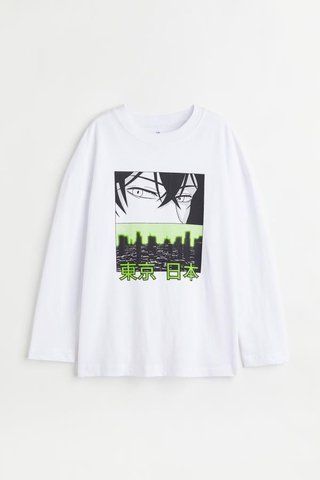 Реглан H&M пх8314 білий 2200000239693 фото