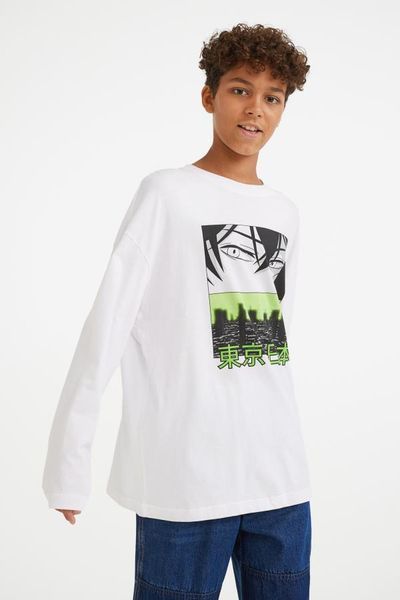 Реглан H&M пх8314 білий 2200000239693 фото