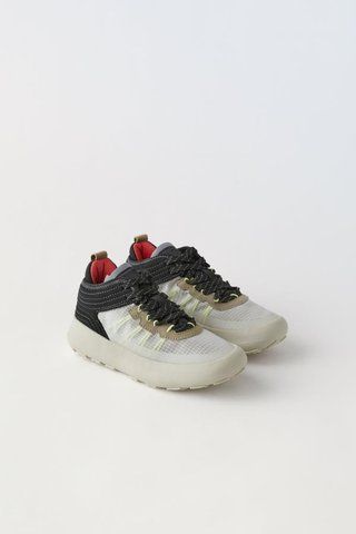 Кросівки Zara пх9764 чорно бежеві 2200000302342 фото