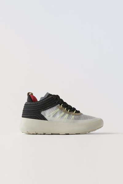 Кросівки Zara пх9764 чорно бежеві 2200000302342 фото