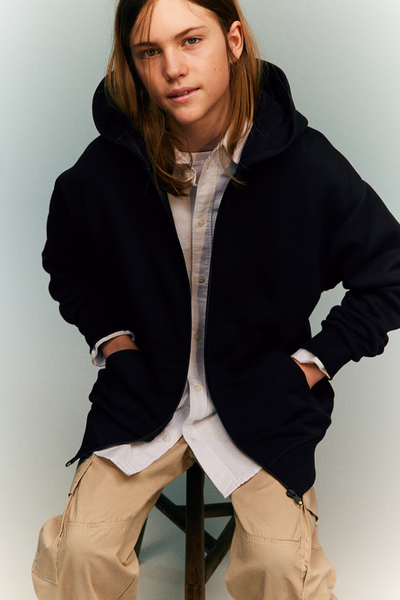 Толстовка H&M пх10381 чорна 2200000328182 фото