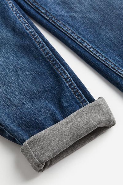 Утеплені джинси H&M х10156 сині 2200000319098 фото
