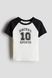 Футболка H&M пд11344 чорно-біла 2200000372048 фото 1