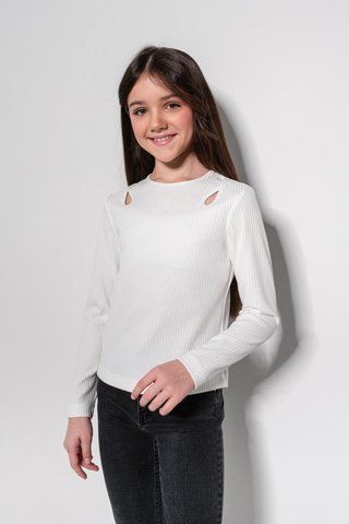 Трикотажна блуза Suzie д10341 біла 2200000327000 фото